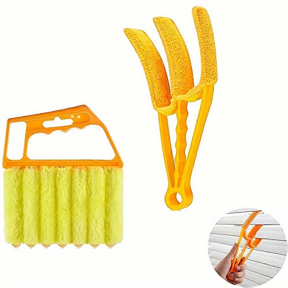2-Pack Effortless Window Blind & Air Conditioner Cleaner Set - Advanced Dust-Removing Brush Duo for Quick, Hassle-Free Cleaning - Keep Your Home Spark