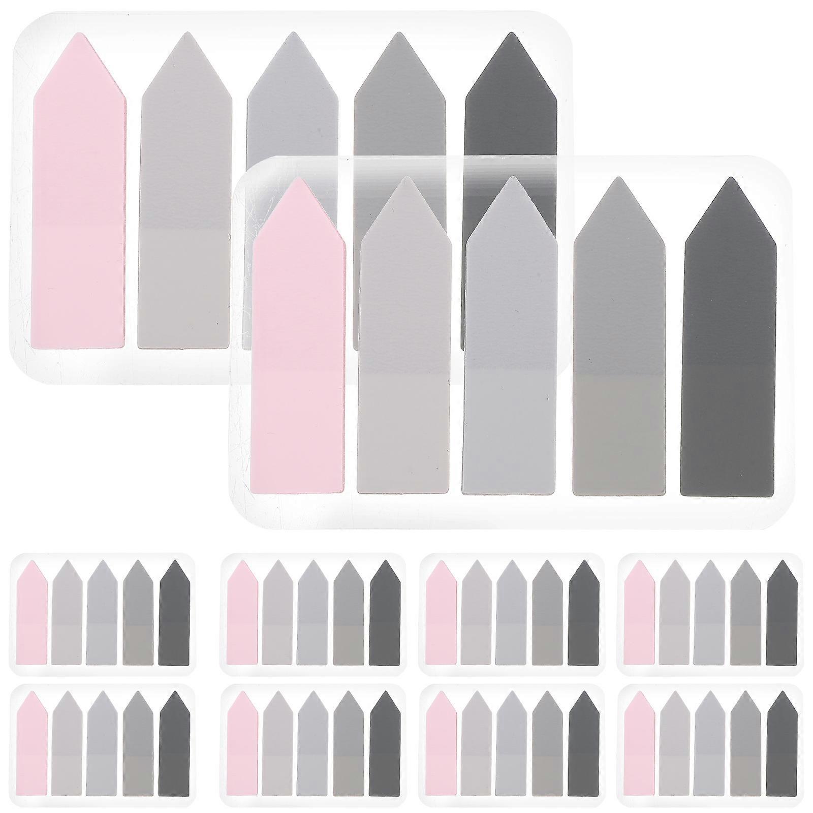 10 Sets of Adhesive Reading Markers Convenient Sticky Reading Strips Page Marker Sticky Index Tabs