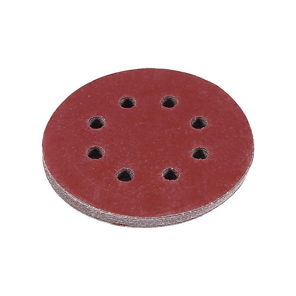 125 mm slipskivor röda slipskivor 8-håls sandpapper (320#)