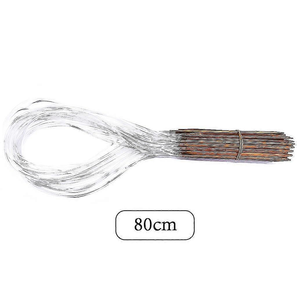 Set of 18 pcs. Circular needles 80 cm in the finest bamboo multi-colour one size