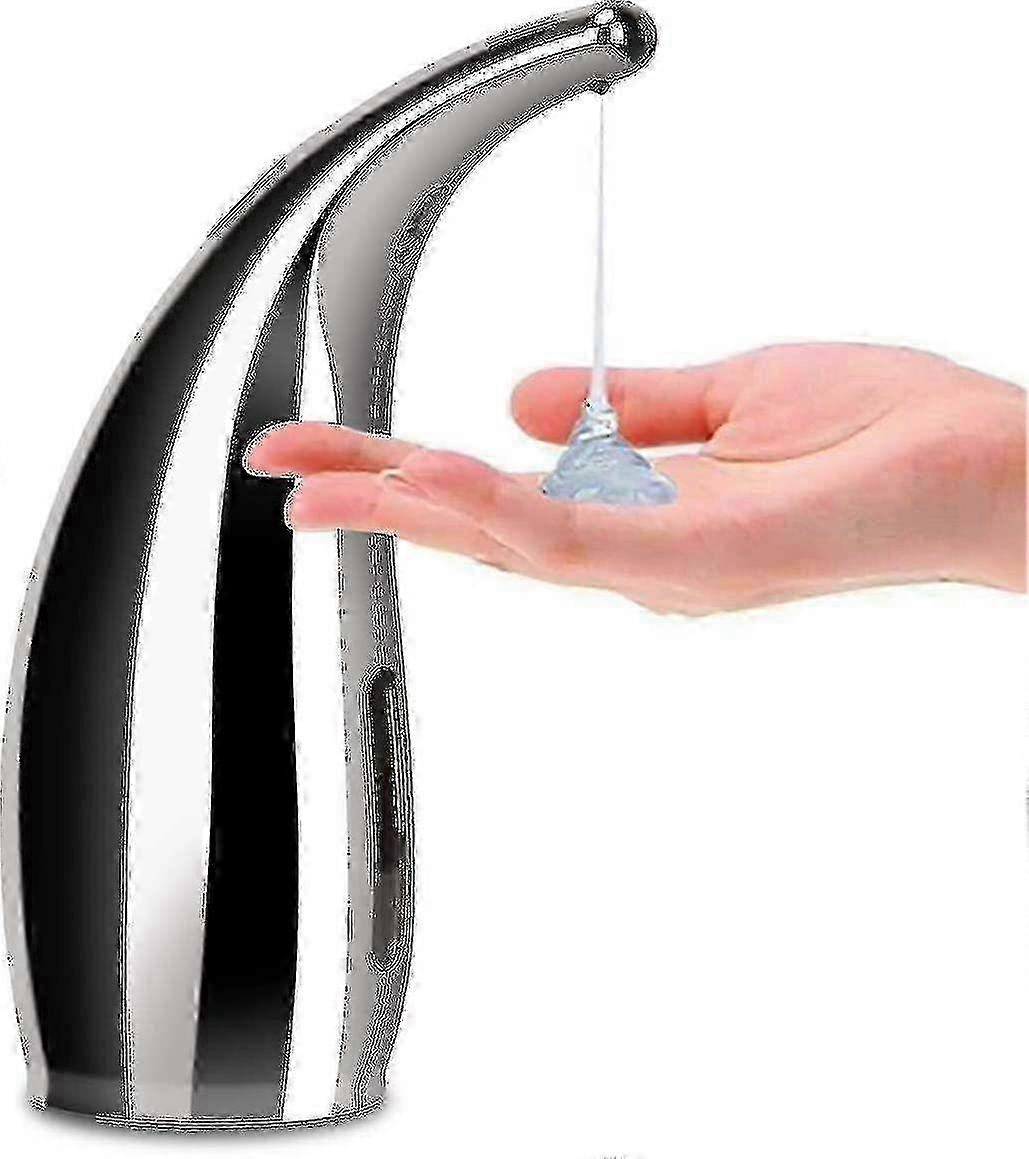 300ml Automatic Soap Dispenser - Silver Infrared Touchless Soap Dispenser