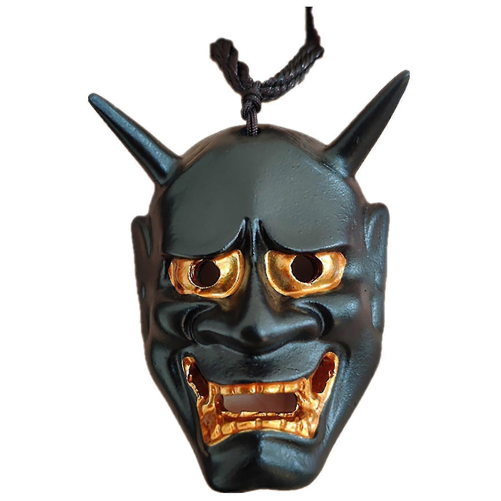 -samurai Kabuto Helmet Japanese Oni Mask Car Rear Veiw Mirror Ornament