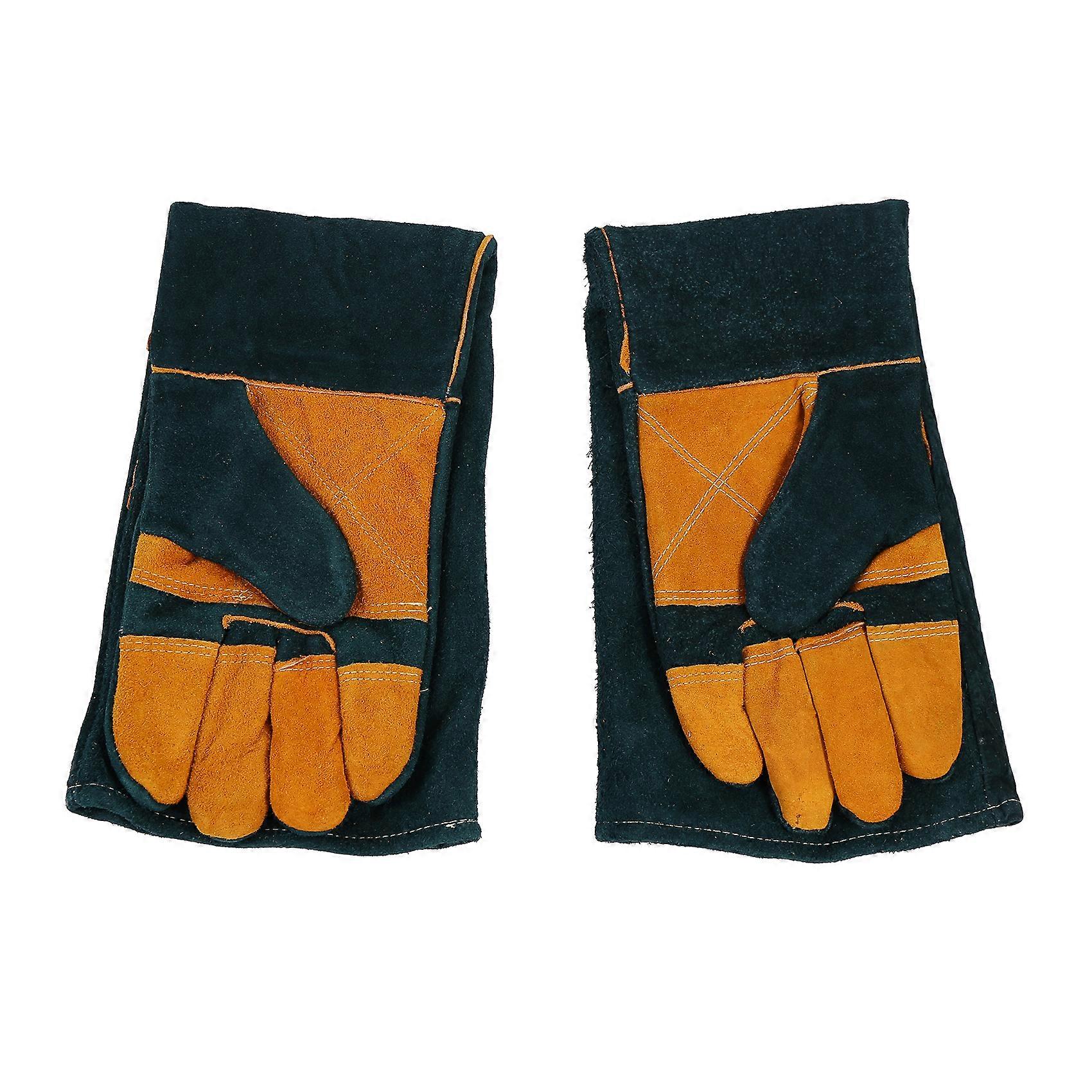 BBQ Welding Gloves Heat/Fire Resistants Gloves, Gloves/Pot Holders, for Ovens, Animal Handling Glov