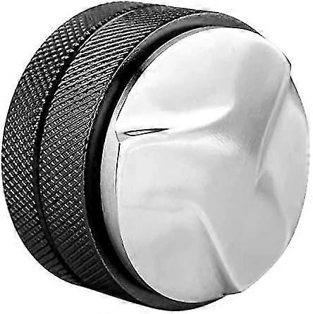 Coffee Tamper Stainless Steel Smart Espresso Distributor Leveler Tool 58mm Base With Non-slip Three Angled Slopes(black) (1pc