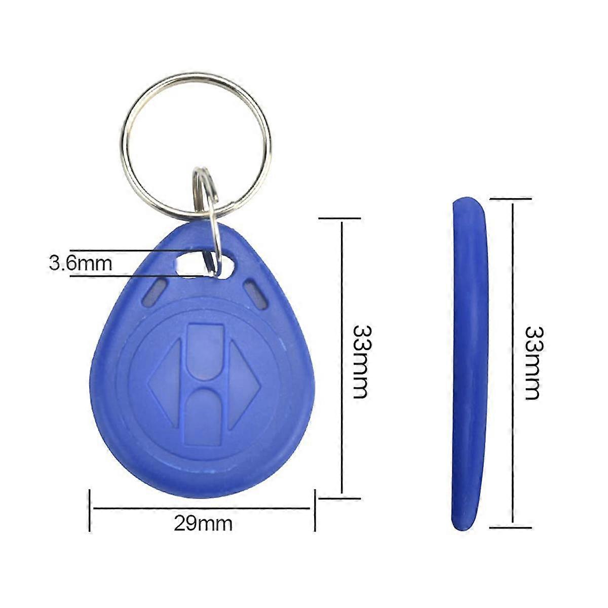 200Pcs 125 Khz Proximity ID Card RFID Keyfob Access Control Key for Door Entry Access Control Syste
