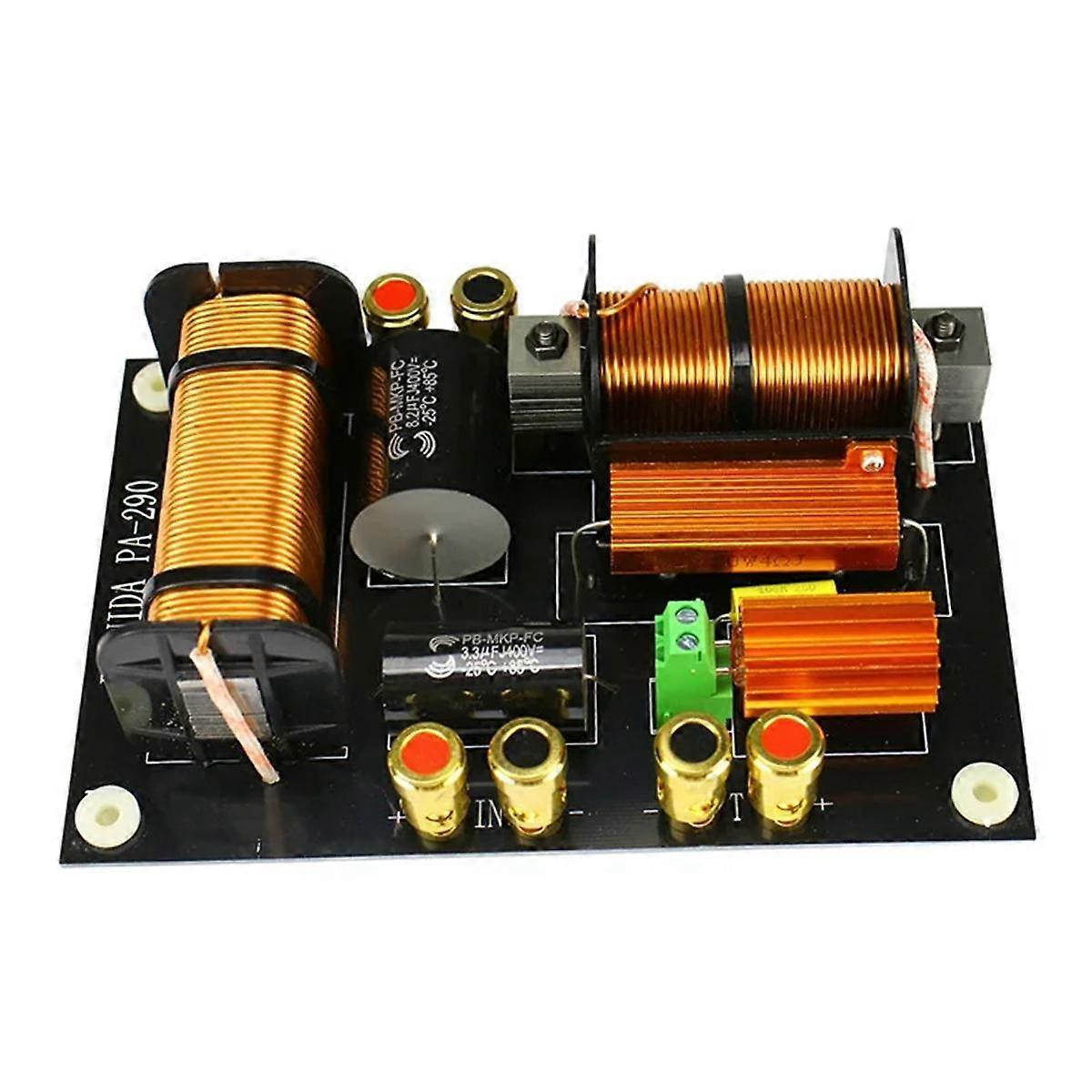 Diskanthøyttaler Woofer Crossover 600W-800W Diskant Bass 2-veis crossover 2000Hz for 12-15 tommers scene