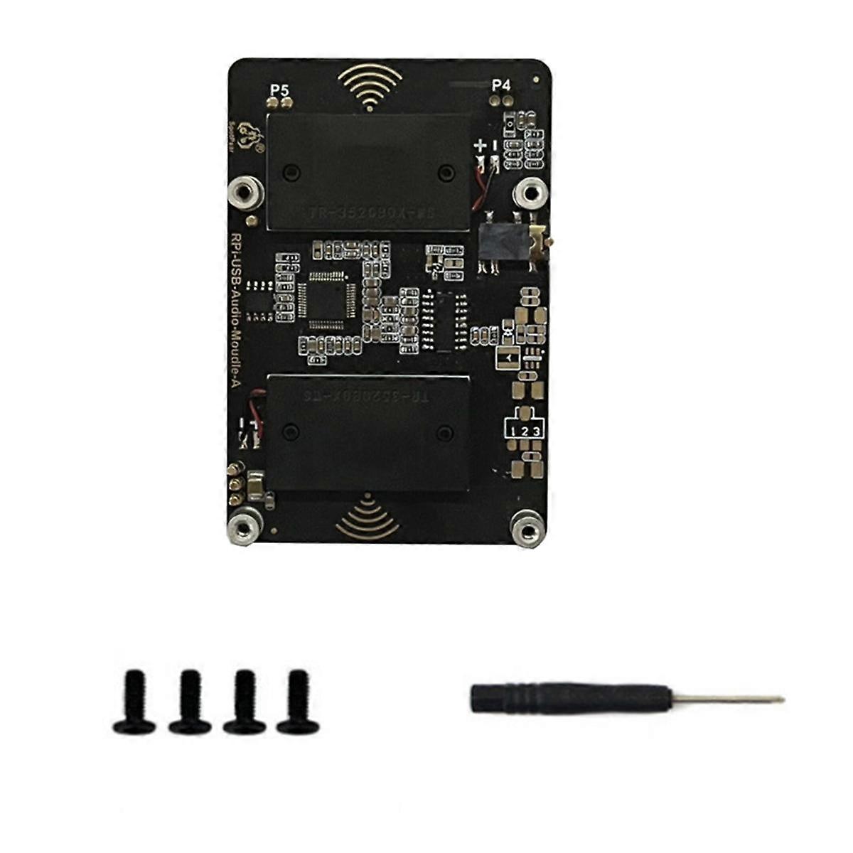 USB Audio Sound Card Module HAT for 5 with Earphone Jack Buzzer Speaker for RPi 5