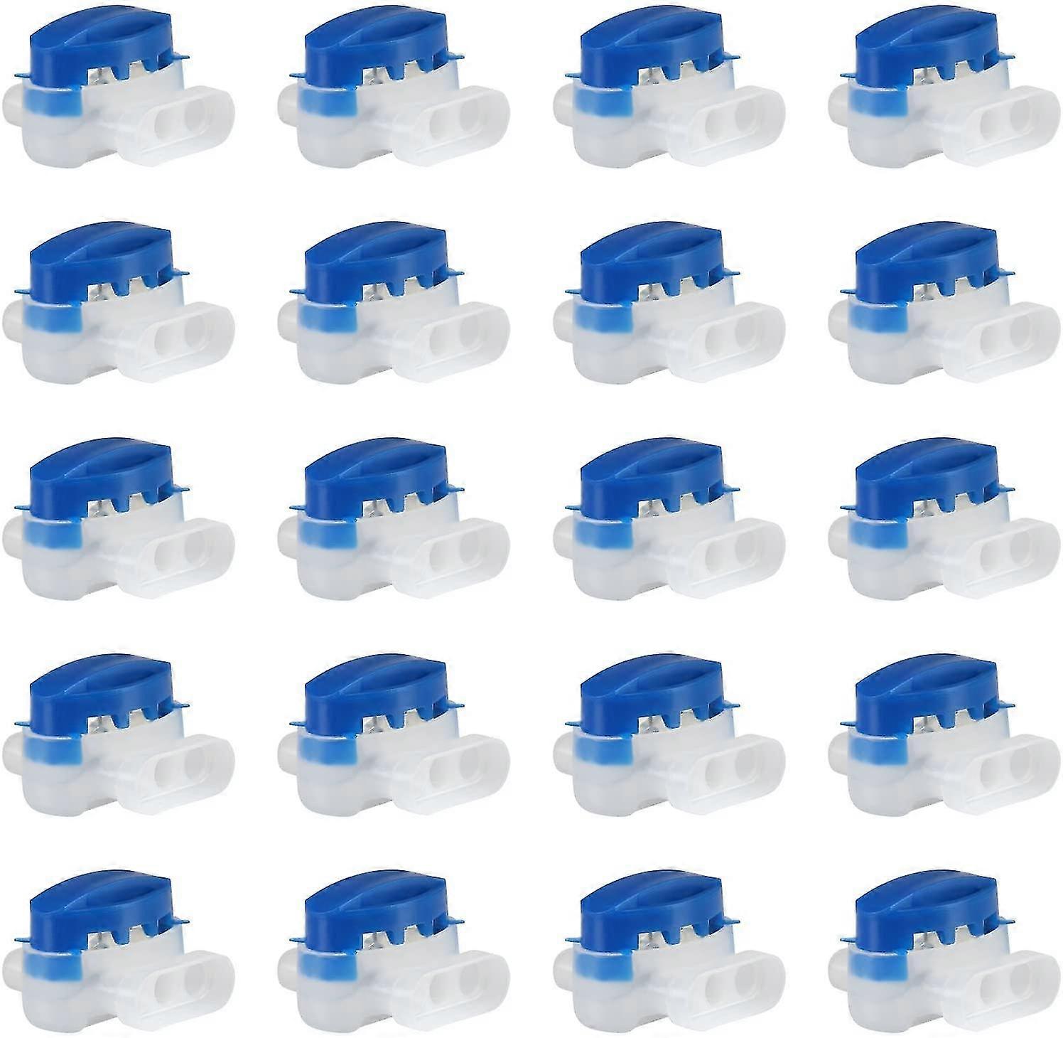 set of 20 resin filled cable connectors compatible with automower robot lawnmower
