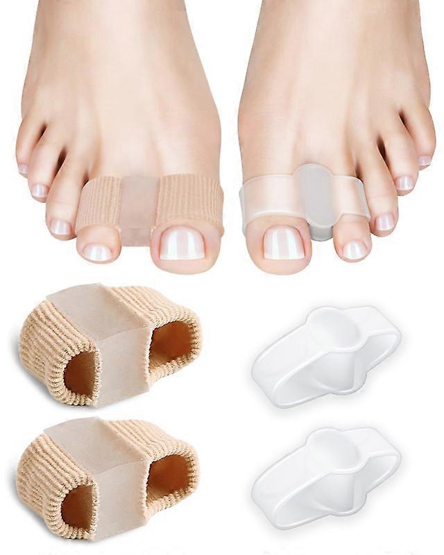 4Pcs Toe Separators for Bunion Correction, Big Toe Straightener