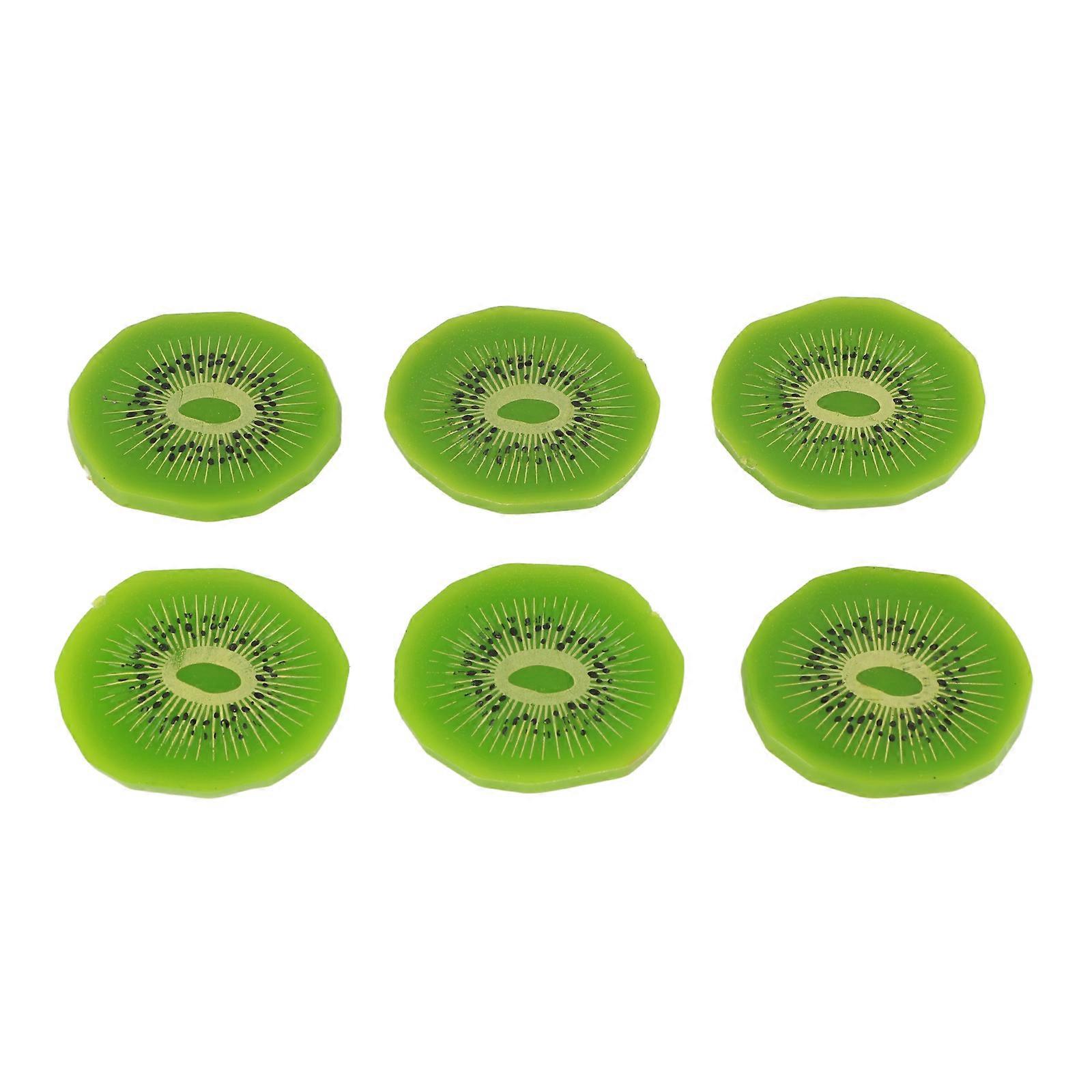 Simulierte Fruchtscheiben Erdbeer-Kiwi-Wassermelonen-Scheiben Simulierte Eiswürfel Obst-Display