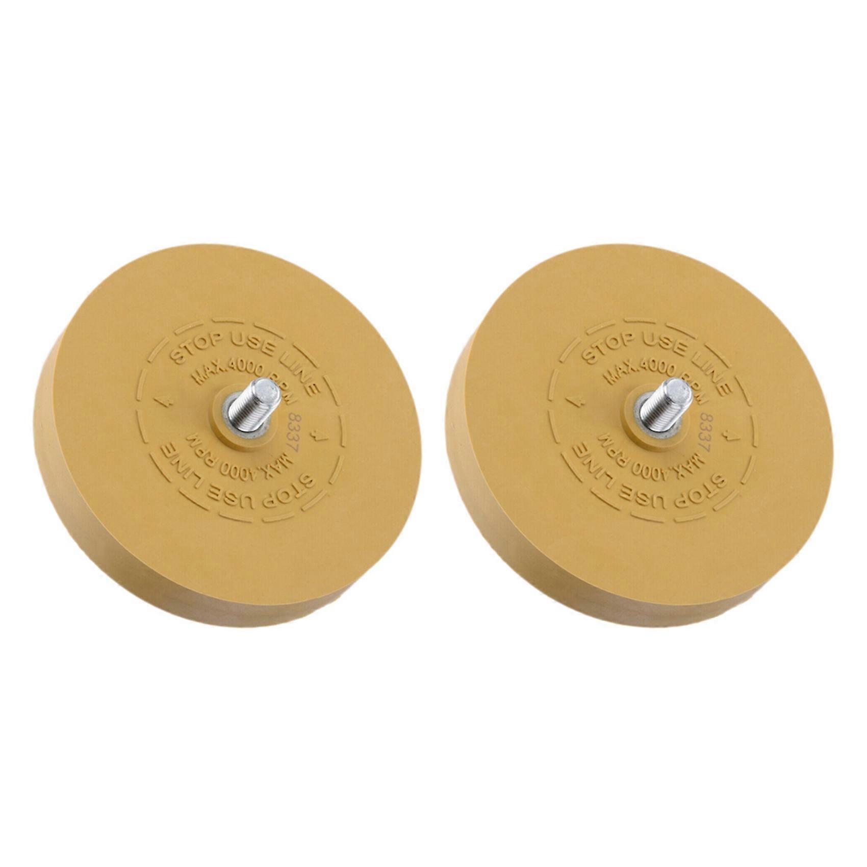 2X Heavy Duty Pinstripe Car Decal Rubber Eraser Wheel Pad Sticker Removal Tool