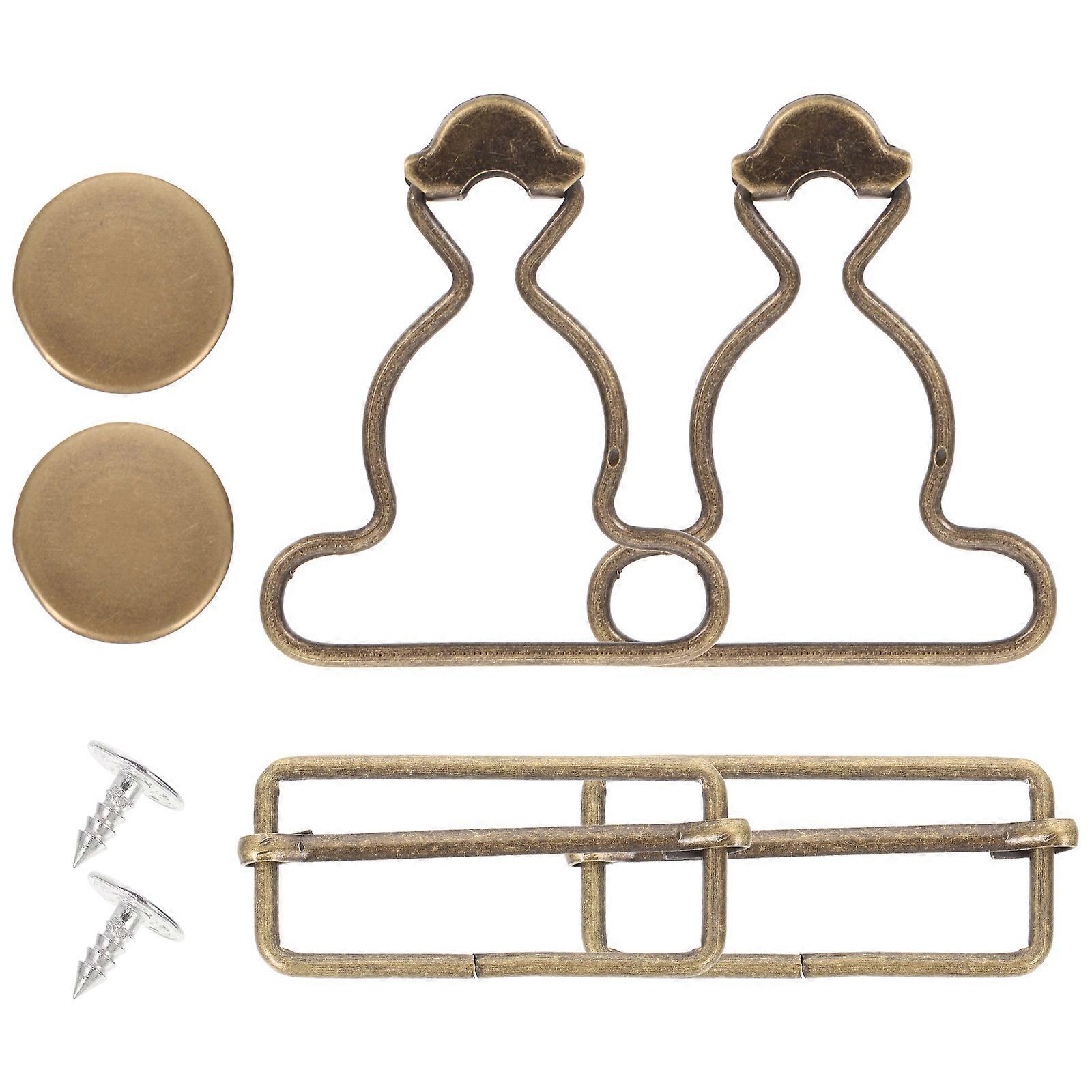 1 Set of Overall Clips Replacement DIY Overalls Dungaree Belt Fasteners Tri-glide Buckles