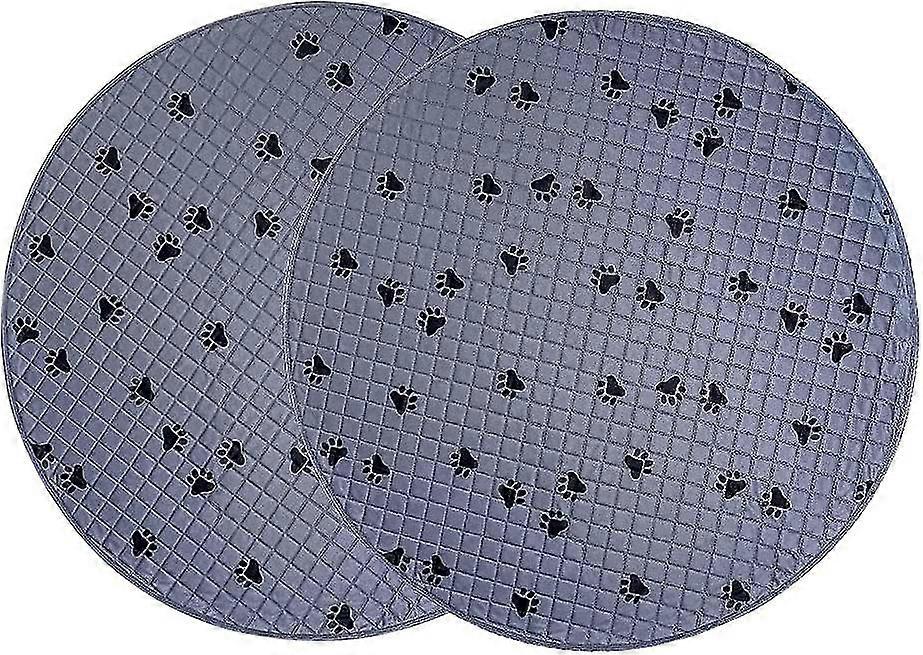 Hisprout Reusable Puppy Training Pad, 2-packs,highly Absorbent Pee Pads For Dogs,machine Washable Pet Pads Suitable For Dogs, Cats And Rabbit(diameter