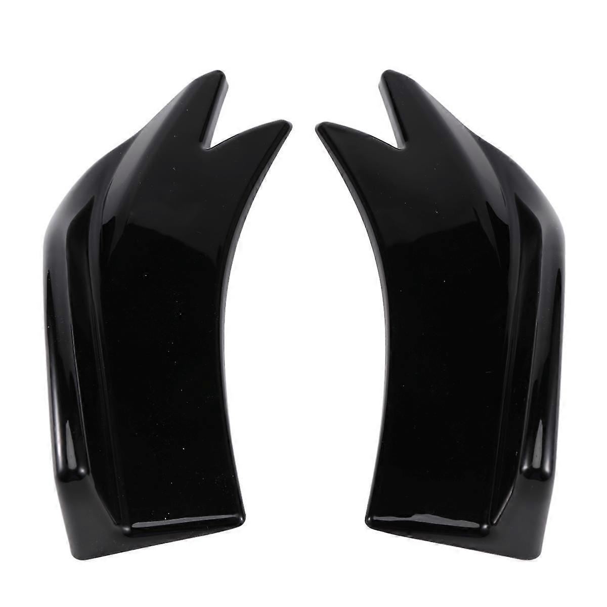 27cm Car Rear Bumper Spoiler Canards Fins Anti-Crash Diffuser Lip Wrap Angle Splitter Protector Guard Universal