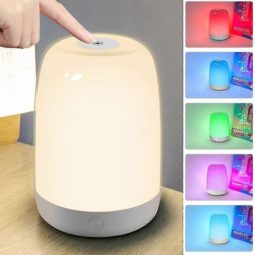 Wake Up Light Alarm Clock Sunrise Function 5 Natural Sound Led Night Light