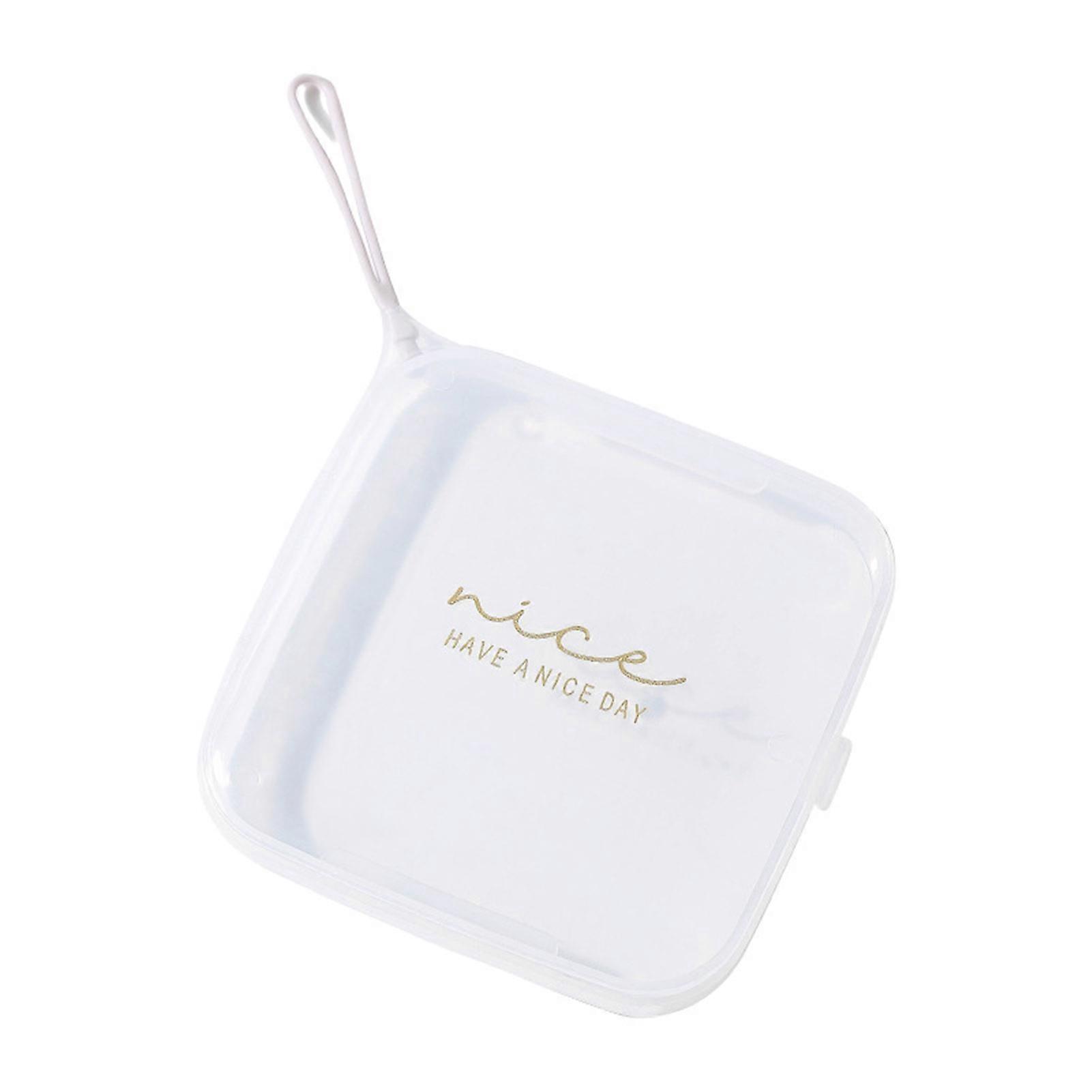 Mini Mask Storage Container Snap Closure Portable Lightweight Boxes for Coins ID Card Batteries