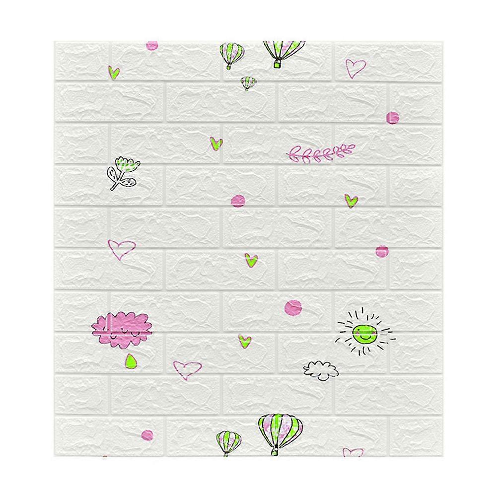 Self-Adhesive Wall Panel Stone Effect Brick Pattern 3D Foam Waterproof Wallpaper