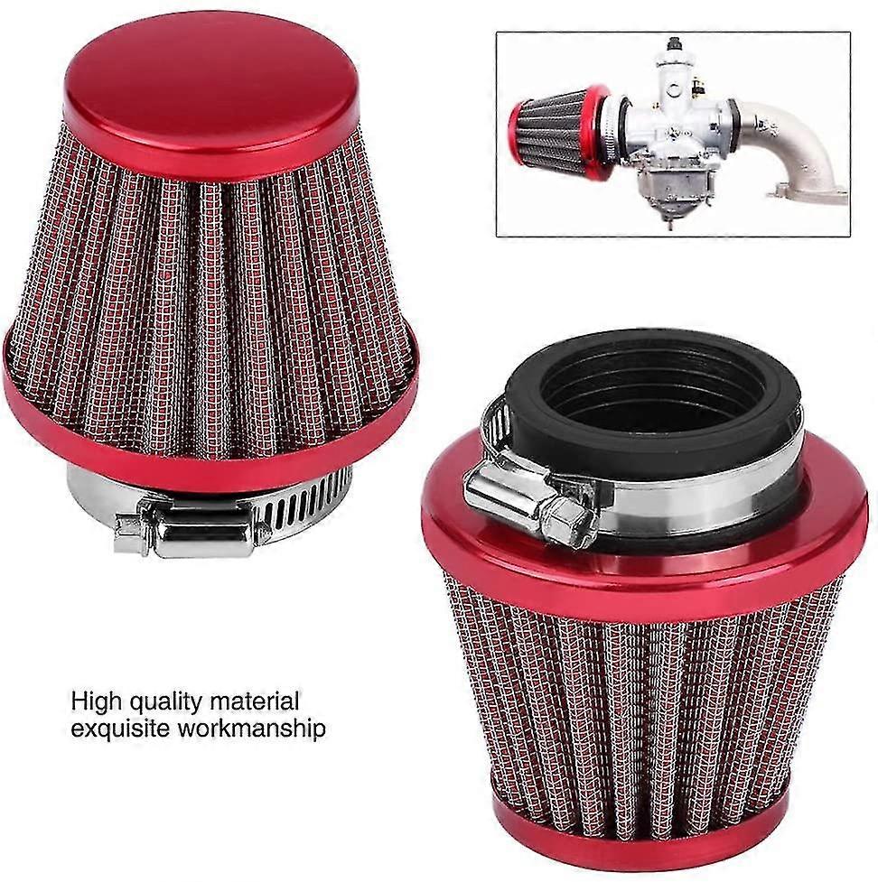Filtre à air de 38 mm Cône rond Kit universel d’induction d’admission d’air froid automatique pour VTT de moto tout-terrain