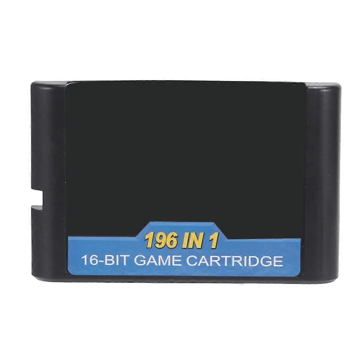 196-In-1 Games for 16Bit Game Card Batter Than 112-In-1 and 126-In-1,Black