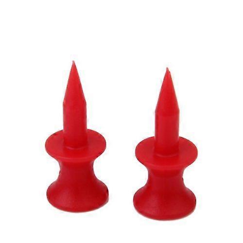 50Pcs Golf Tee Double-Deck Tee SN010 30MM---Red