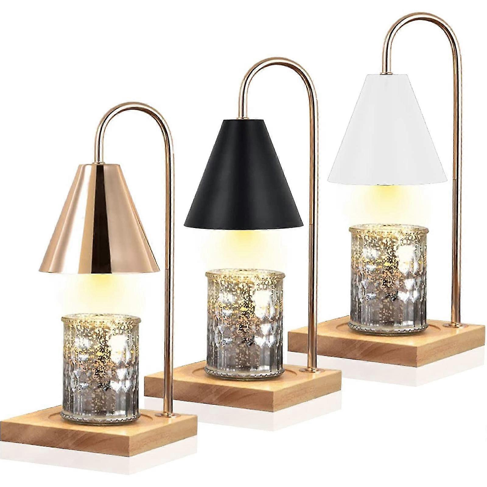 Candle Warmer Lamp - Upgraded Dimmable Light Control With Timer| Adjustable Height | Wooden Base NIUNIU