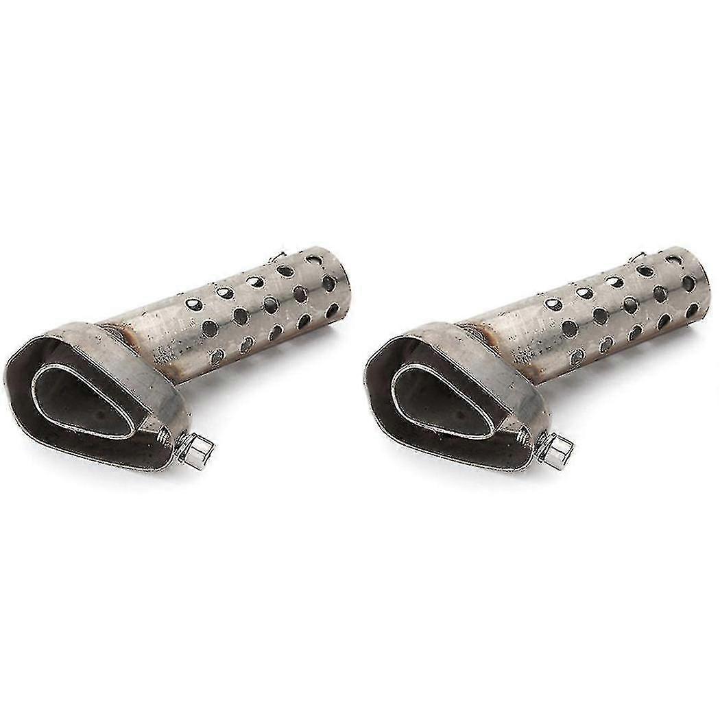 2x Motorcycle Hexagonal Exhaust Muffler Adjustable Pipe Db Baffle Adjustable Muffler Tail Pipe