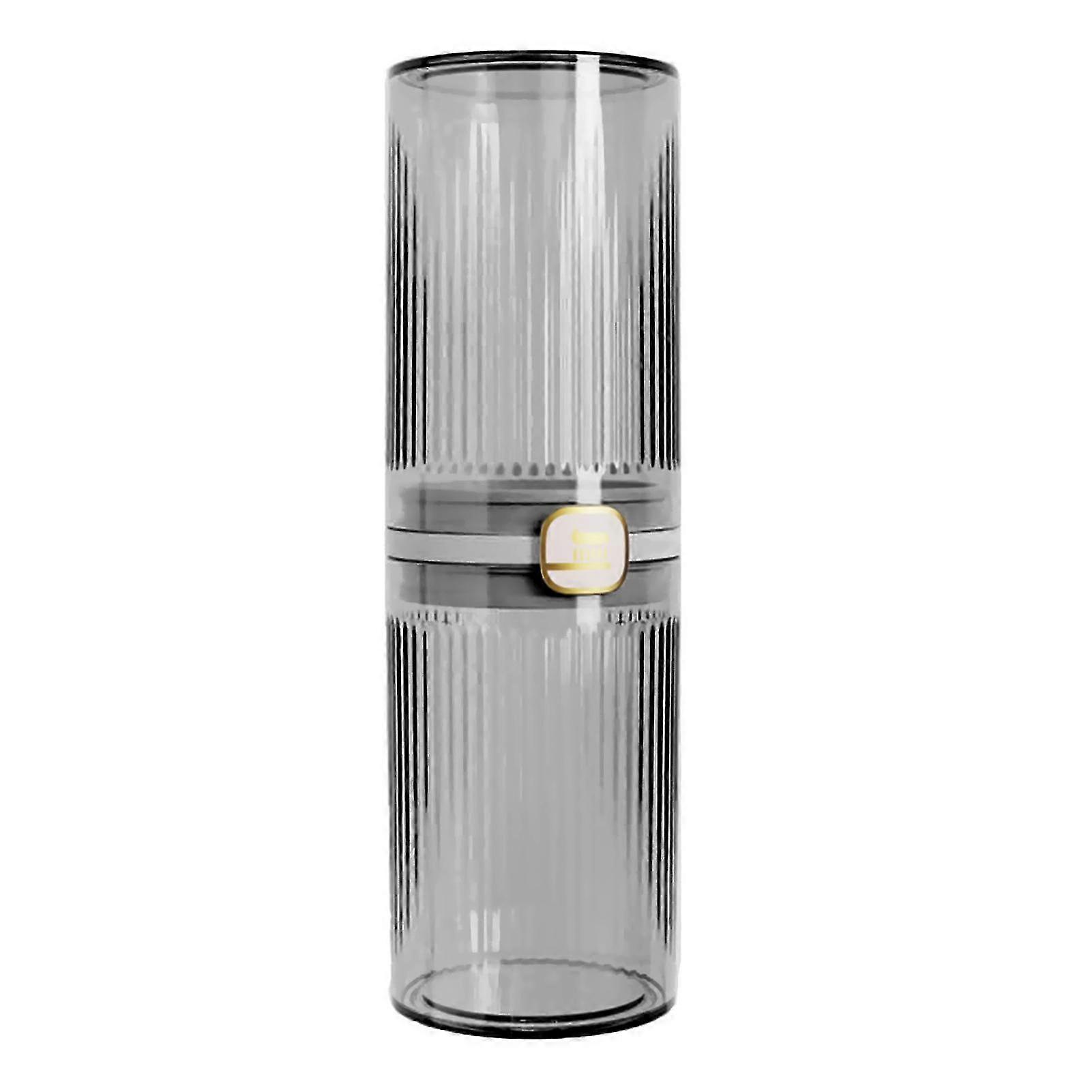 多機能スナップデザイン歯ブラシカップキャンプ旅行用ポータブル大容量うがい薬カップ