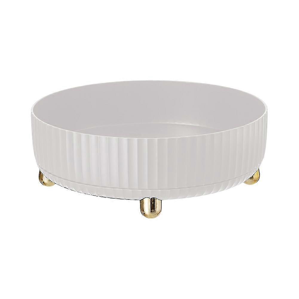 Cosmetic Turnable Storage Display Rack Multi-function 360 Rotating Tray Organiser For Bedroom Bathroom