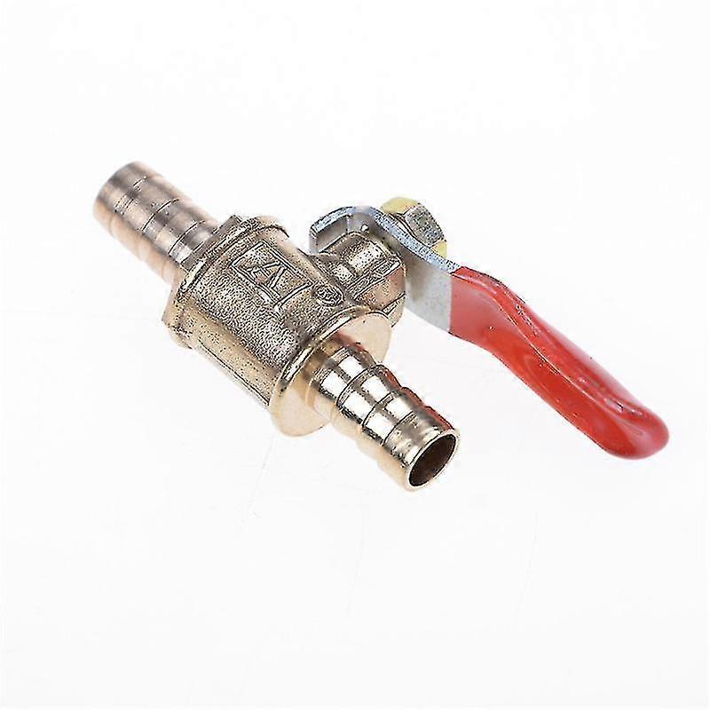 8 מ"מ 5/16" צינור Barb Inline פליז מים/אוויר קו דלק גז שסתום כדור כיבוי