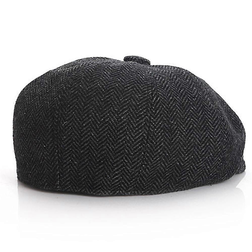 Cappello Newsboy Vintage Donna 8 Pannelli Blu - Taglia Unica Con Elastico - Foto 2