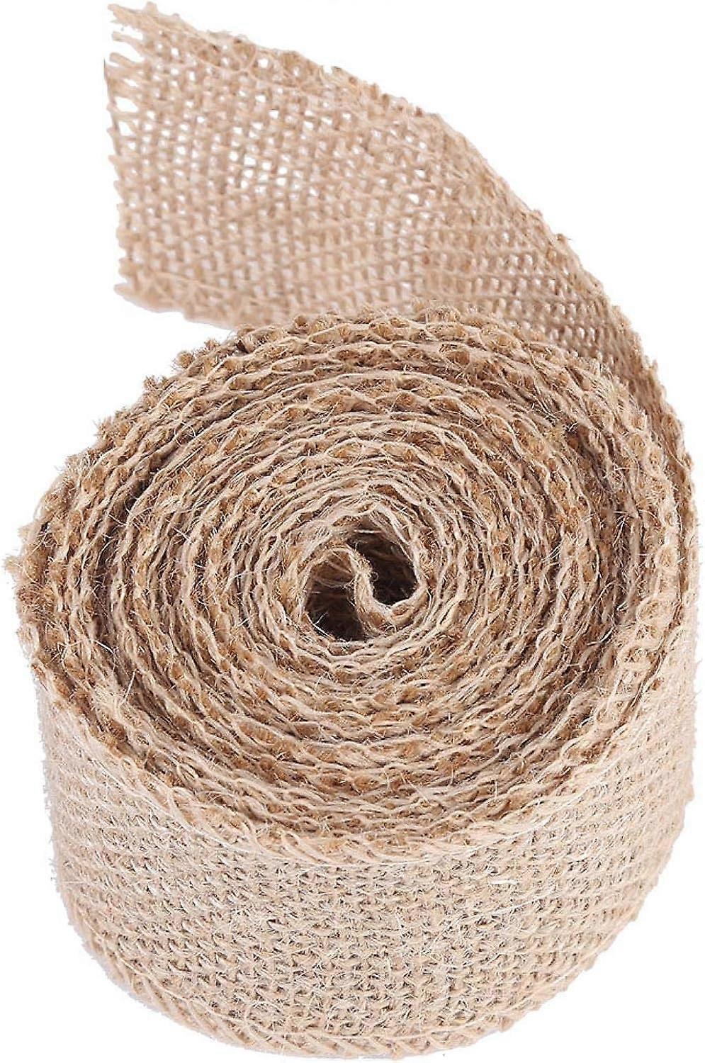 3Types Burlap Ribbon,Natural Hessian Fabric Jute Roll Decorative Burlap Roll For Making Christmas Party Ornaments(width: 15cm)