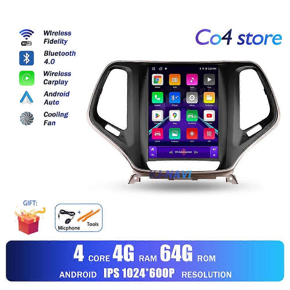 Android 13 For Jeep Grand Cherokee 5 KL 2016-2018 For Tesla Style Android Car Multimedia Player Navigation Intelligent System