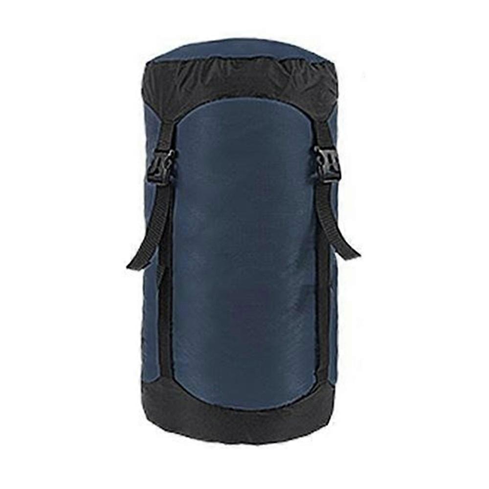 4-6L Camping Backpacking Waterproof Nylon Compression Stuff Sack for Sleeping Bag, Size XS - Dark Bl