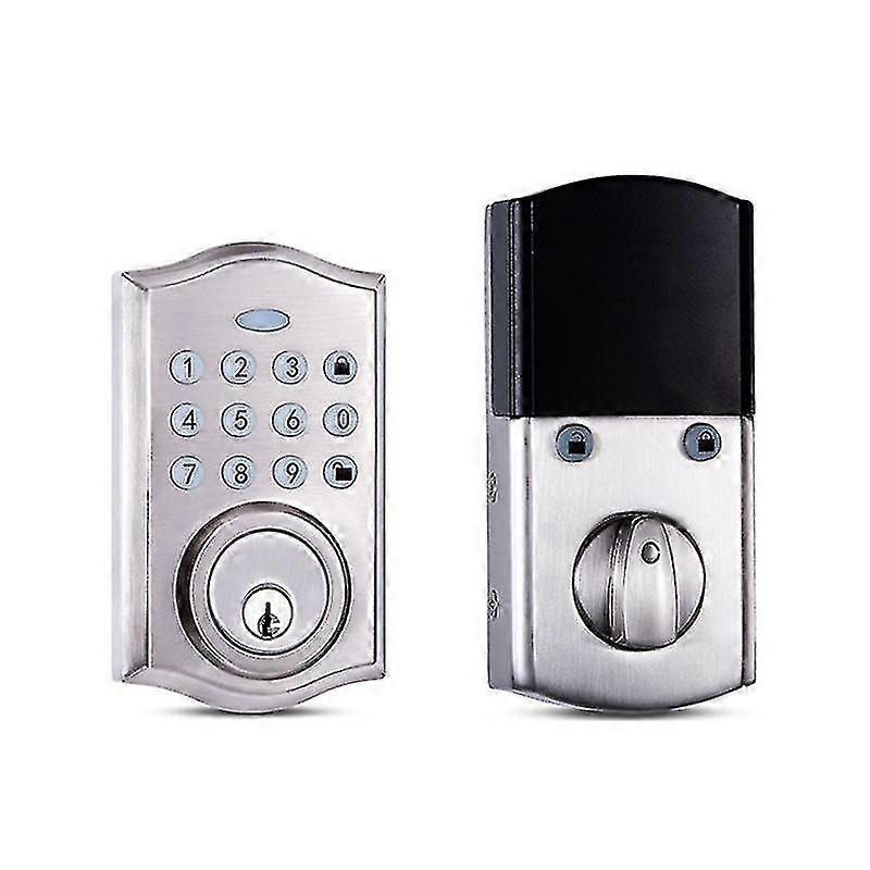 Electronic Lock With Keyboard (satin Nickel)