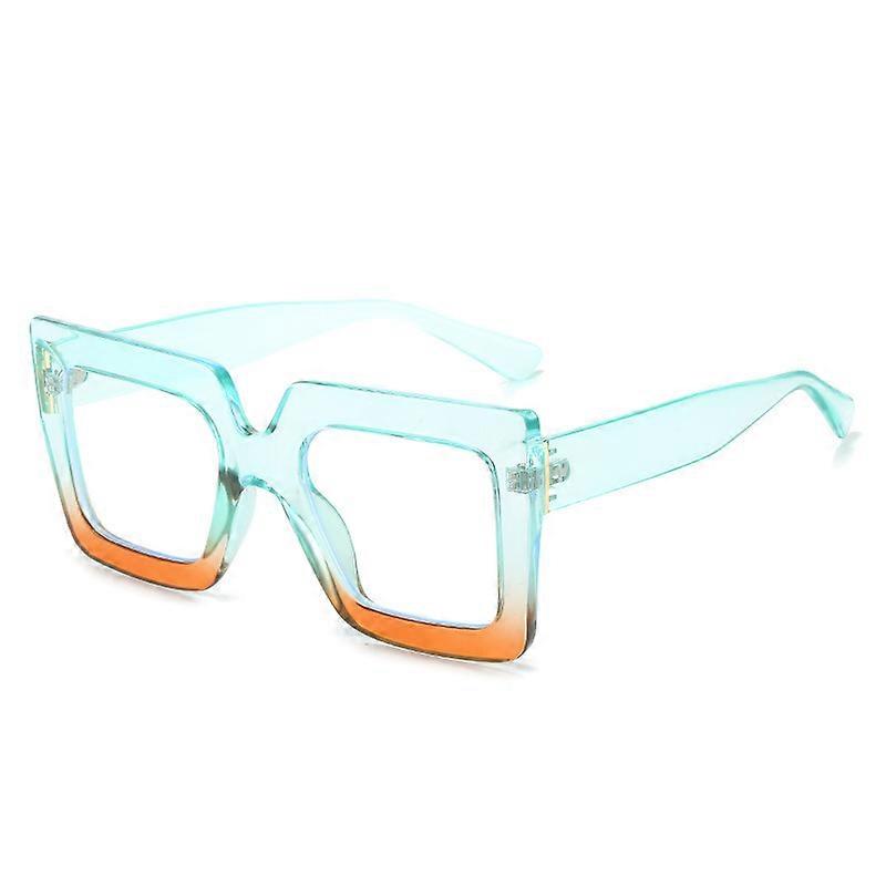 Blue light glasses large frame women's fashion thick square computer glasses simple A12