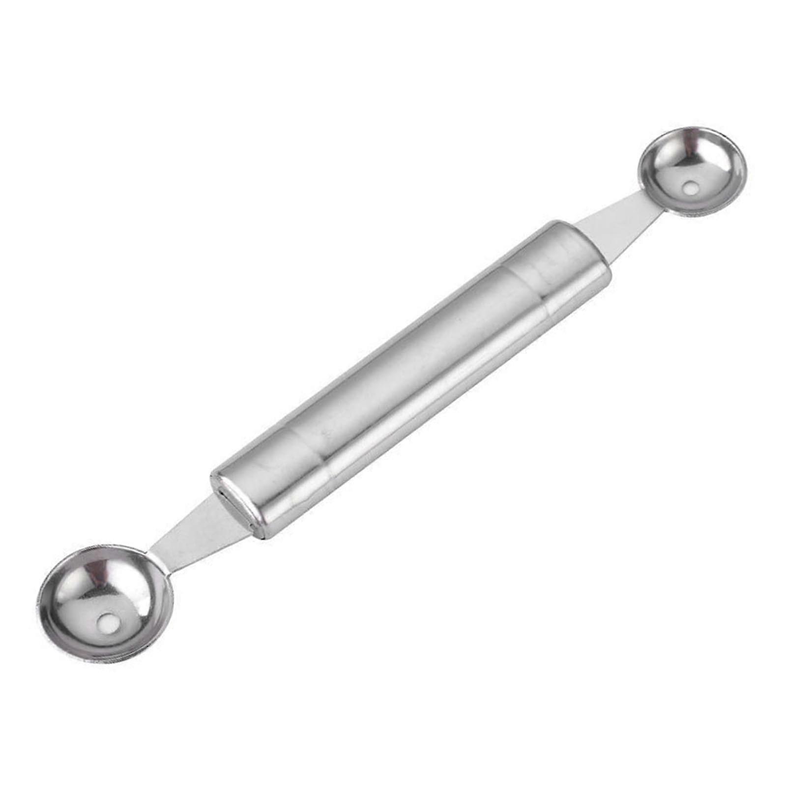 Stainless Steel Double Sided Melon Baller and Ice Cream Scoop for Fruits, Cake, Party, Home - Comfortable Handle, Easy to Clean