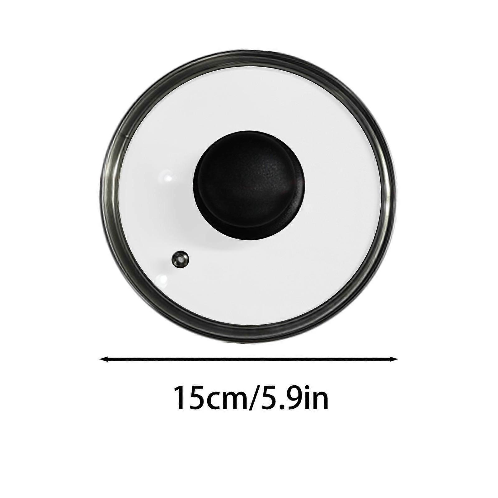 Universal Glass Lid With Sturdy Handle For Frying Pan Tempered Glass Lid Transparent And Thickened