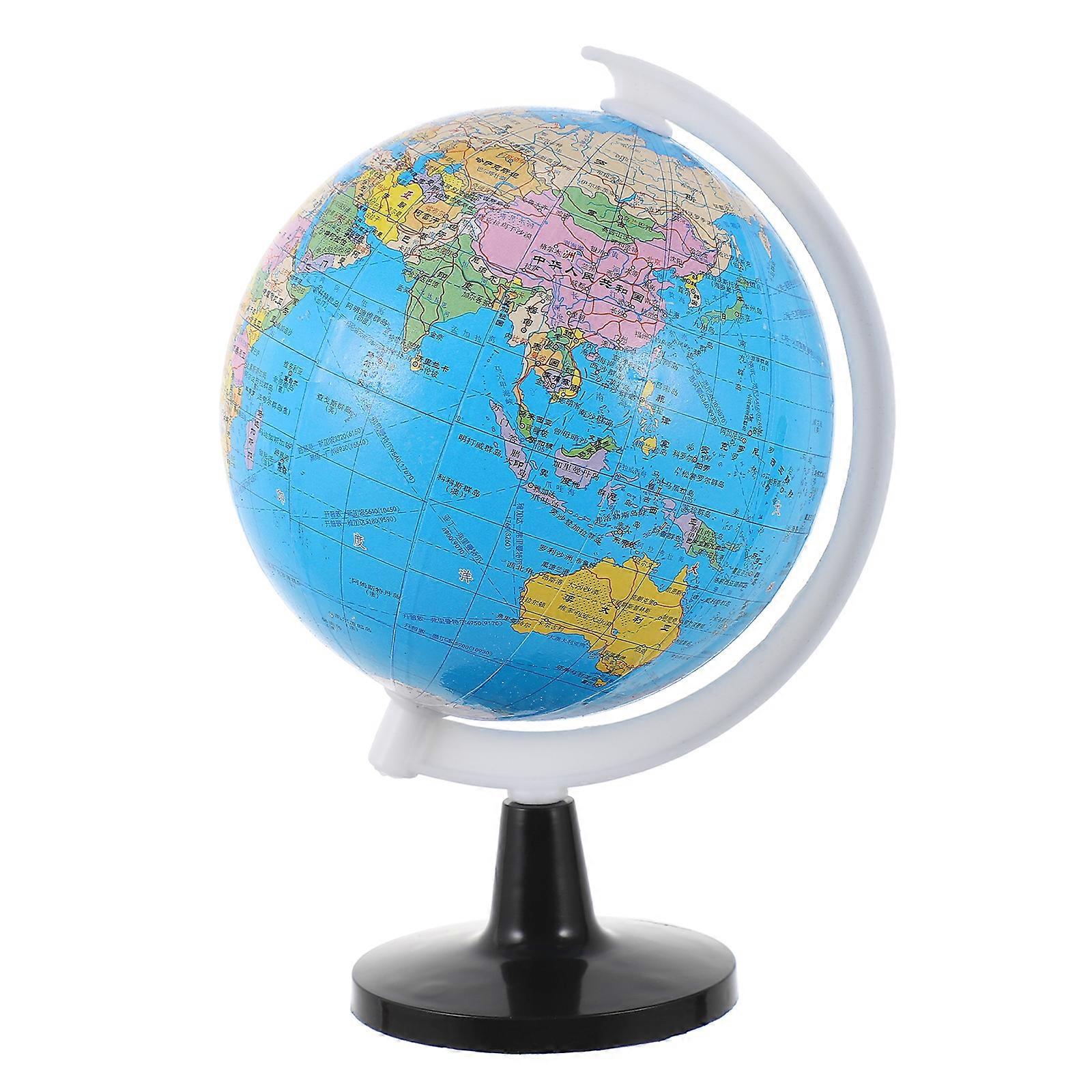 World Globe with Stand Children Learning World Globe Geography Teaching Supply