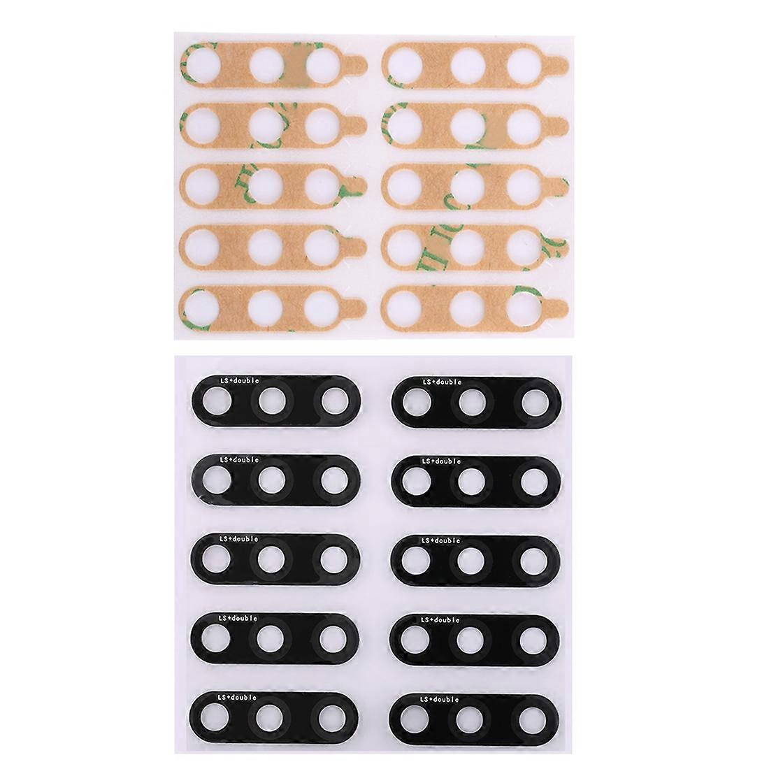 10 PCS Back Camera Lens with Sticker for Honor Play 7C / Enjoy 8