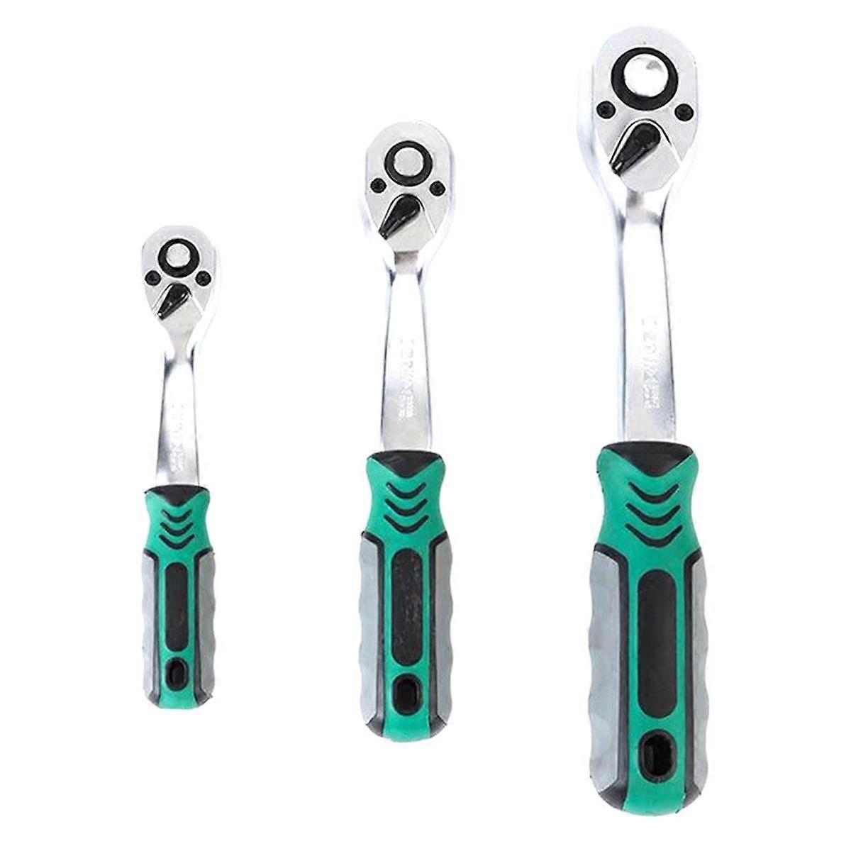 72 Tooth Ratchet Handle Wrench 1/4 / 3/8 / 1/2In Telescopic Sleeve Adjustable Torque Anti- Wrench C