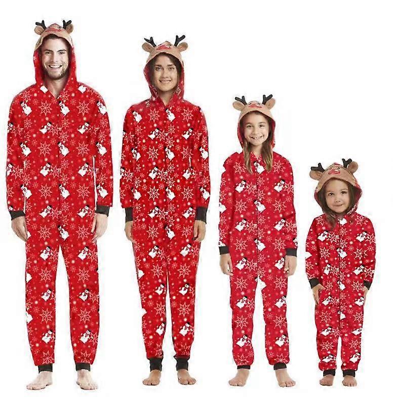 Jul Snemand Pyjamas Jul Familier Pyjamas Sæt Jul forældre-barn tøj