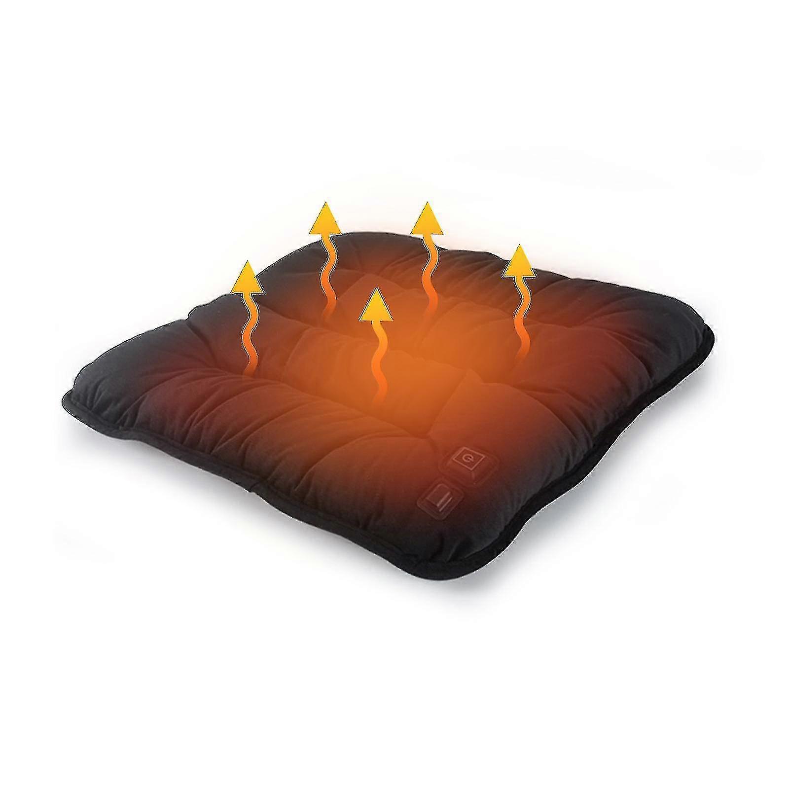 電気加熱椅子クッションUSB加熱ハンドウォーマー冬季自動車シートクッション折りたたみ式シートパッドオフィスチェア加熱クッション