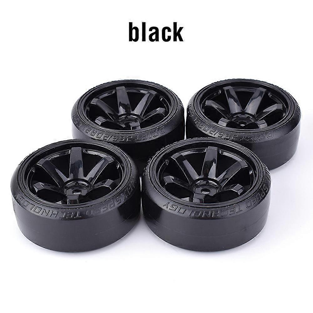 4PCS 1/10 RC Drift On-road Wheel Hard Pattern Tyre for 1:10 Traxxas D4 HSP HPI Sakura TT01 Tamiya Drifting RC Car Accessories