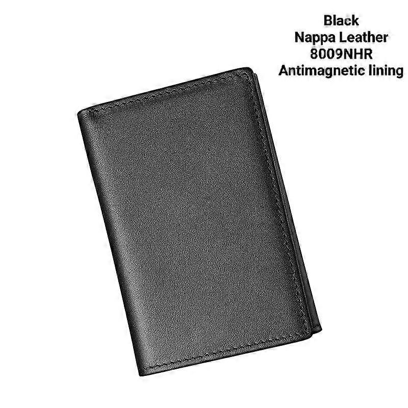 Genuine Leather RFID Blocking Trifold Walllet Men Multi Credit Card ID Walllet