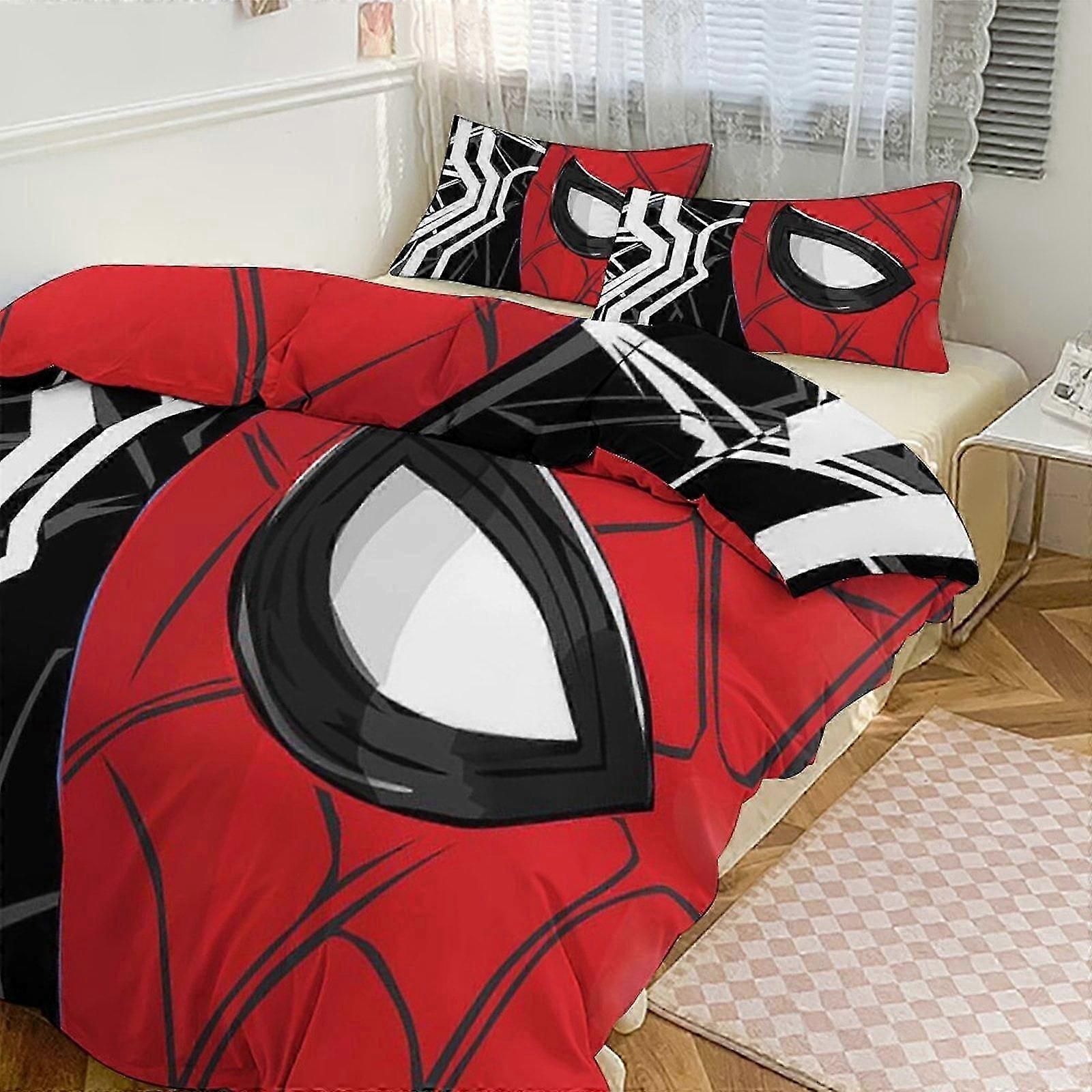 n364 Lakan Spidean sängkläder Se för barn Män Kvinnor Full Size3s Täcke Och örngott- (1 påslakan och 2 örngott) Lakan iiv