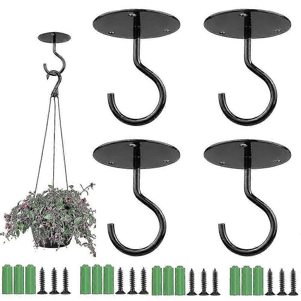 4pcs Heavy Duty Wall Mount Ceiling Hook, Ceiling Hooks For Hanging Plants