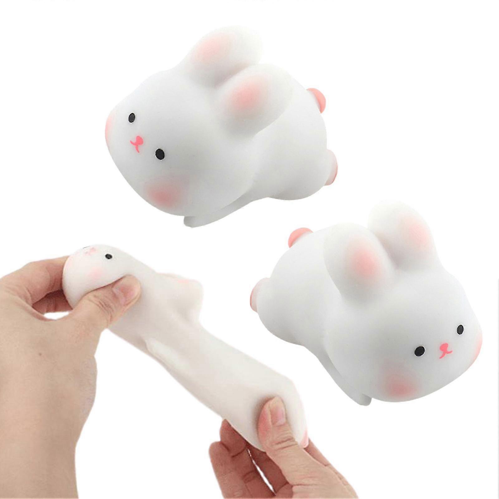 Naievear Rabbit Squishes Toy Funny Small Soft Tpr Quick Rebound Stress ...