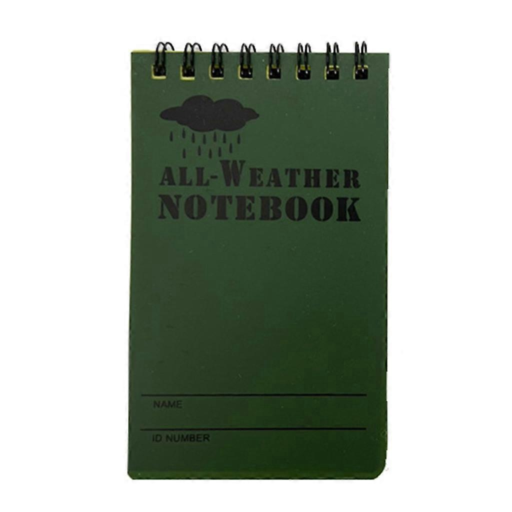 Weatherproof Notebook All Weather Pocket Tactical Notepad Memo-Paper Notepad