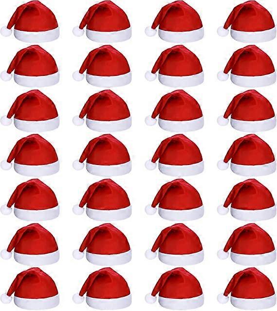 28 Julerøde nissehuer Julemanden plyshatte