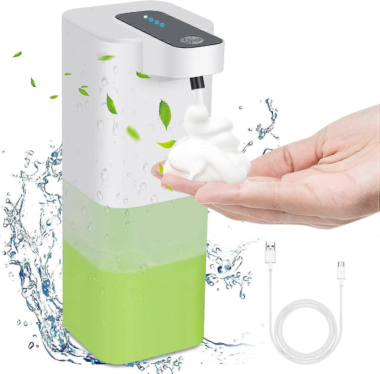 Automatic soap dispenser, non-contact hand disinfector, 4-speed adjustable, USB charging and fast foam speed